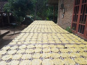 Kuliner lempeng desa Bigaran - proses penjemuran #2