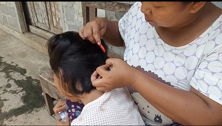 Pengetahuan tradisional - perawatan rambut Metani - desa Bigaran Borobudur 2