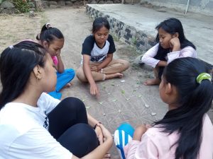 Permainan tradisional Desa Bigaran -bas basan 1