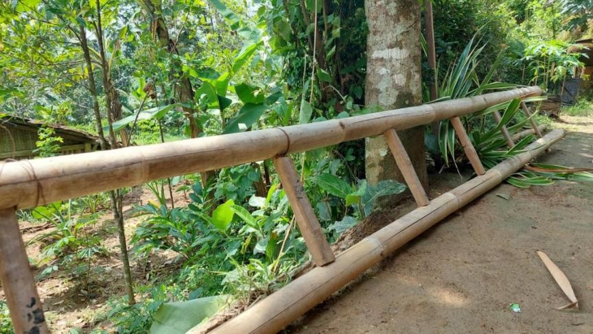 Peralatan tradisional - Ondo bambu - desa Kebonsari